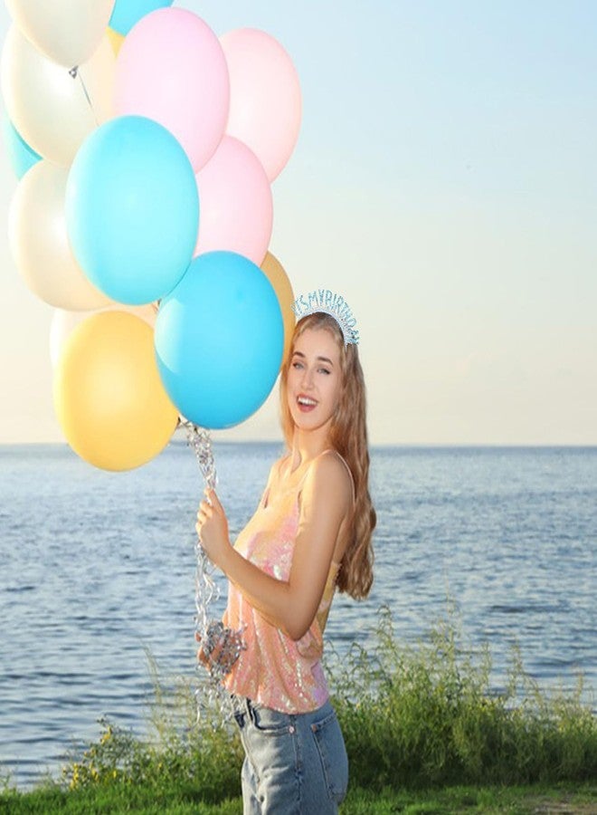 CAVETEE Birthday Crown for Women，Birthday Headband for Girls Birthday Girl Headband，Birthday Crown Adult Woman, IT's MY BIRTHDAY Headband for Girls Happy Birthday Decorations (Blue) - Image 3